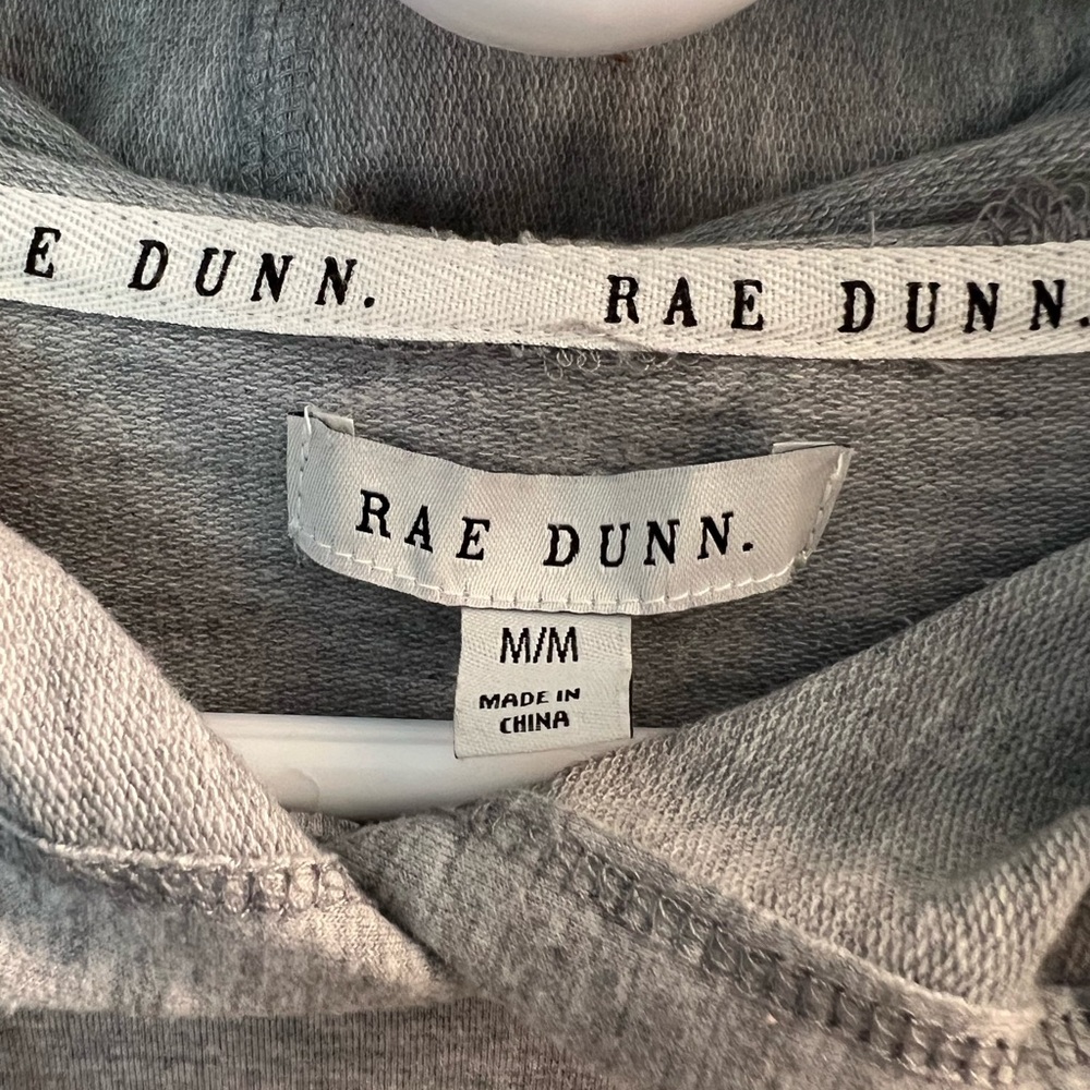 Rae Dunn Gray Short Sleeve Hoodie - Picture 3 of 4